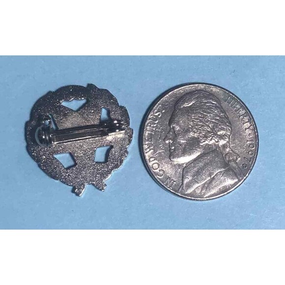OES Order of the Eastern Star  25 year ,Wreath-shaped brooch or lapel pin - Picture 2 of 2
